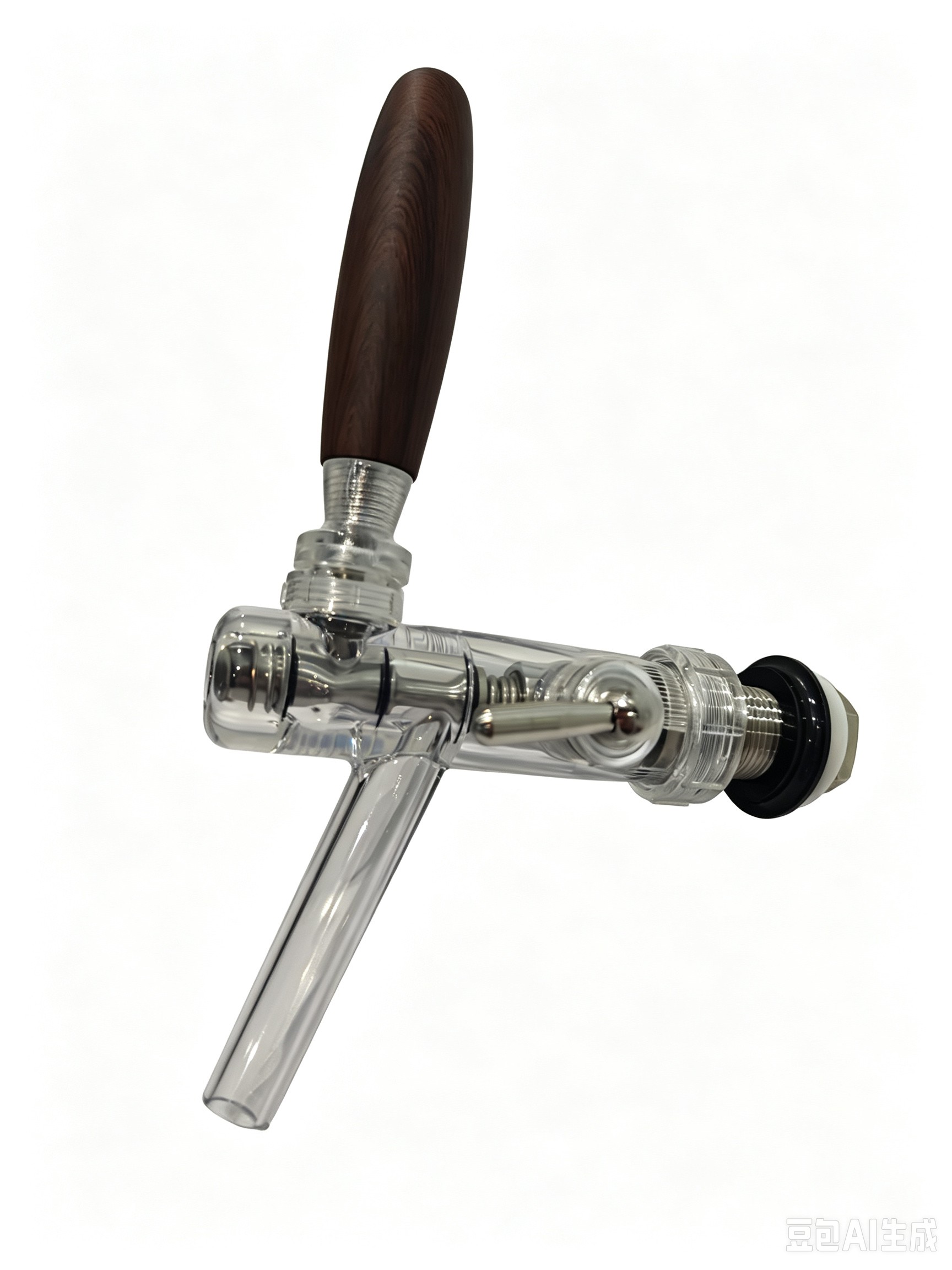 crystal beer tap